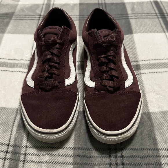 Vans Old Skool Maroon Suede/Canvas Sneakers, Size 8 Women’s/6.5 Men’s - Picture 2 of 10